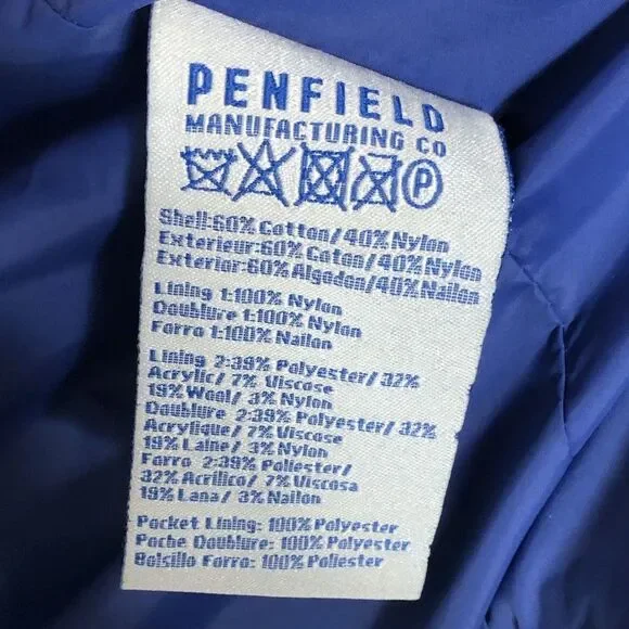 Penfield Kasson 60/40 Jacket Parka Ski Jacket Hooded Olive Green Imperfect - Picture 10 of 13